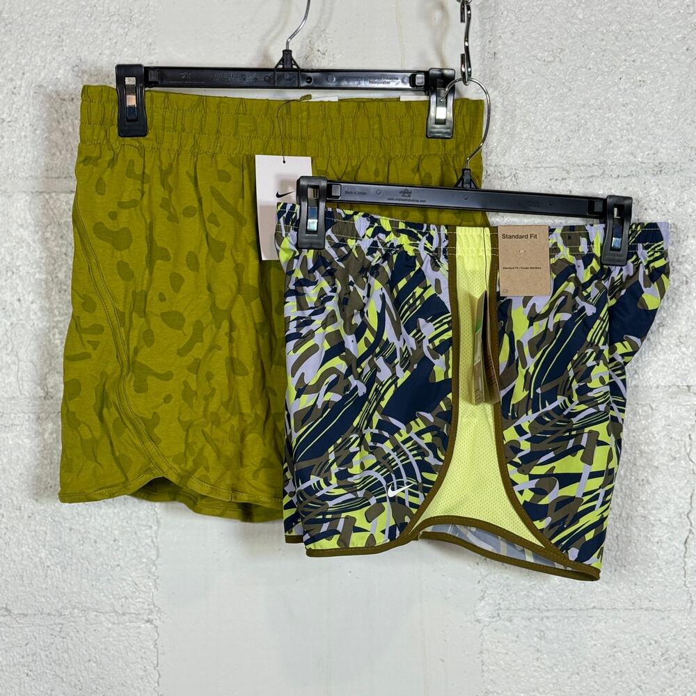 Set of 2 Nike Kids activewear/lounge shorts  green/blue, XL $68